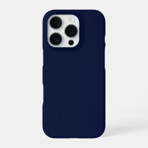 Coque iPhone 16 Pro Bleu Nuit Marine Uni