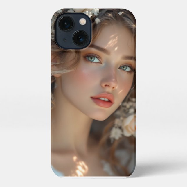 Coque iPhone Blossom Seraph - Angel de la grâce du printemps (Verso)