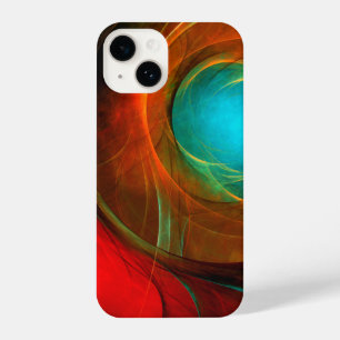 Coque Pour iPhone 14 Blue Eye Moderne Abstrait Art Cool Motif #16