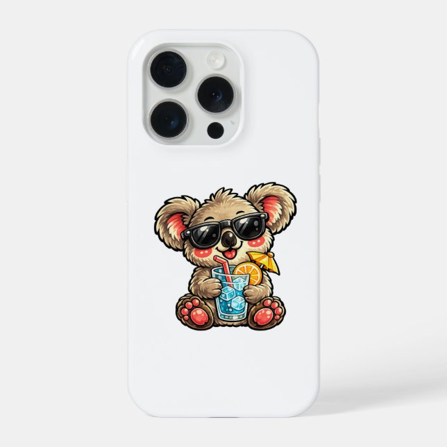 Coque iPhone Boisson Cool Koala (Verso)