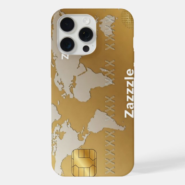 Coque iPhone Boîtes de téléphone Business Gold Premium (Verso)