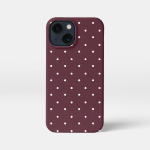 Etui iPhone 13 Mini Boîtes téléphoniques Pois rouges et blancs
