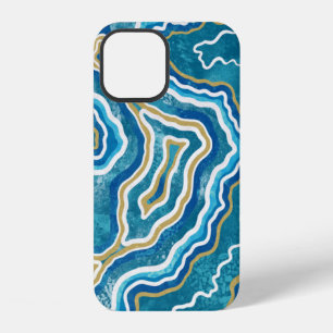 Coque iPhone 12 Boîtier Case-Mate iPhone 12 Graphique Agate Or Ble