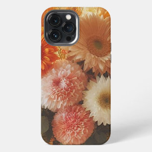 Etui iPhone 13 Pro Max Boîtier de téléphone à fleurs d'automne