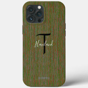 Etui iPhone 13 Pro Max Boîtier de téléphone cellulaire monogramme HAMbyWG