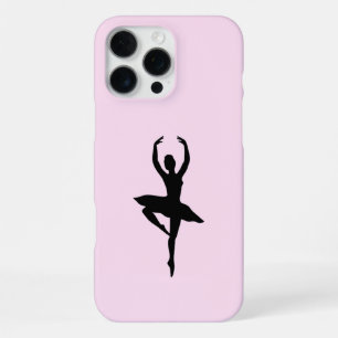 Coque iPhone 16 Pro Max Boîtier de téléphone de ballerine rose