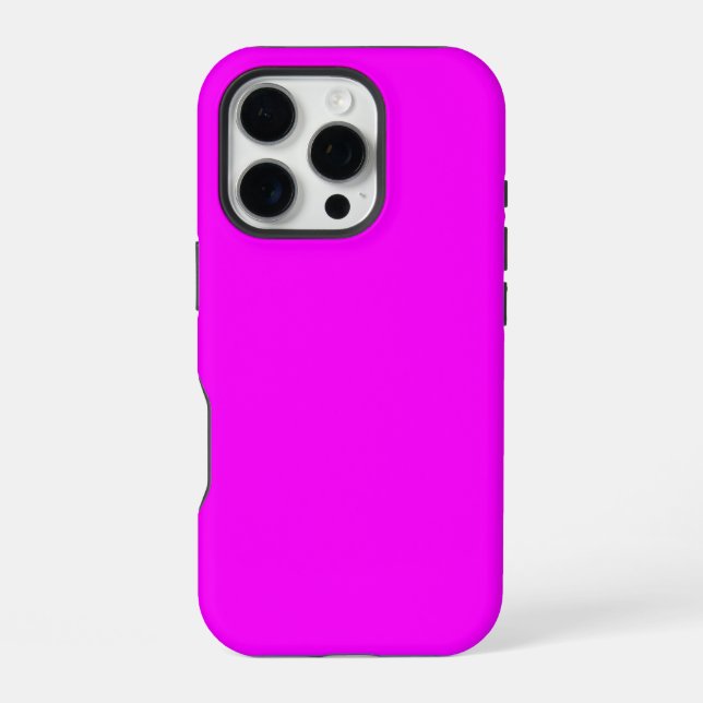 Coque iPhone Boîtier de téléphone Magenta rose (Verso)