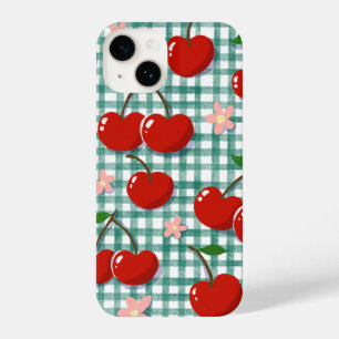 Coque Pour iPhone 14 Boîtier de téléphone personnalisé Cerise sur Gingh