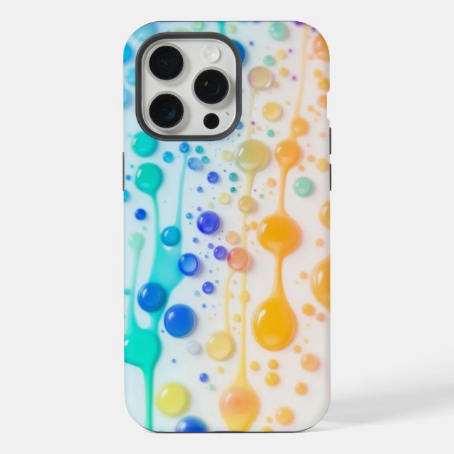 Coque iPhone Boîtier de téléphone Rainbow Paint (Verso)