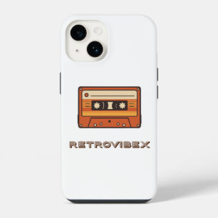 Coque Pour iPhone 14 Boîtier de téléphone Retro Cassette - Style Vintag