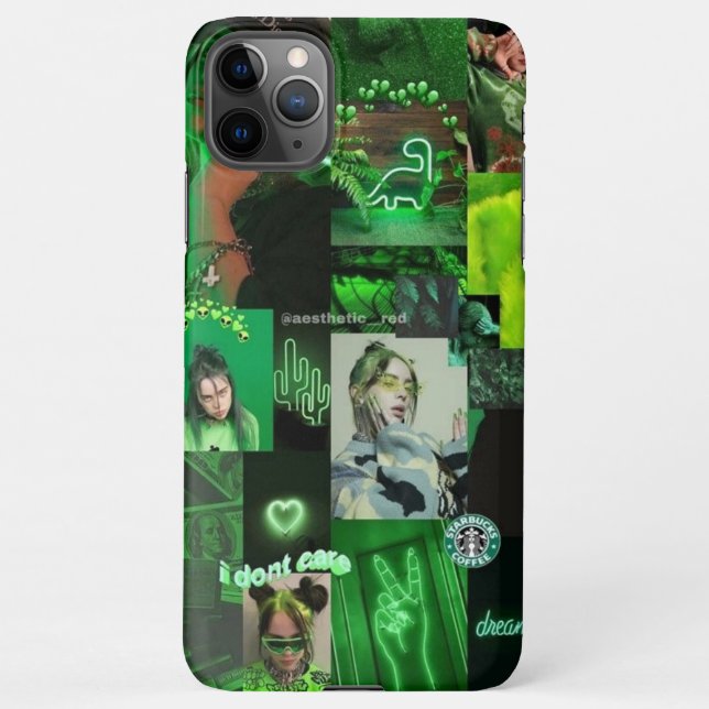 Coque iPhone Boîtier de téléphone vert esthétique (Dos)