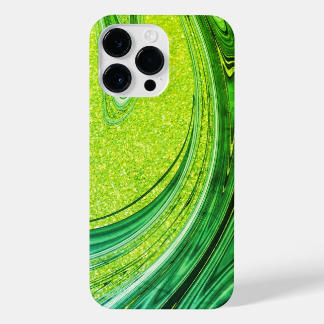 Coque iPhone Boîtier de téléphone vert tropical (Verso)