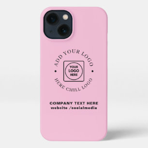 Etui iPhone 13 Boîtier iPhone à dégradé de rose gold avec logo pe