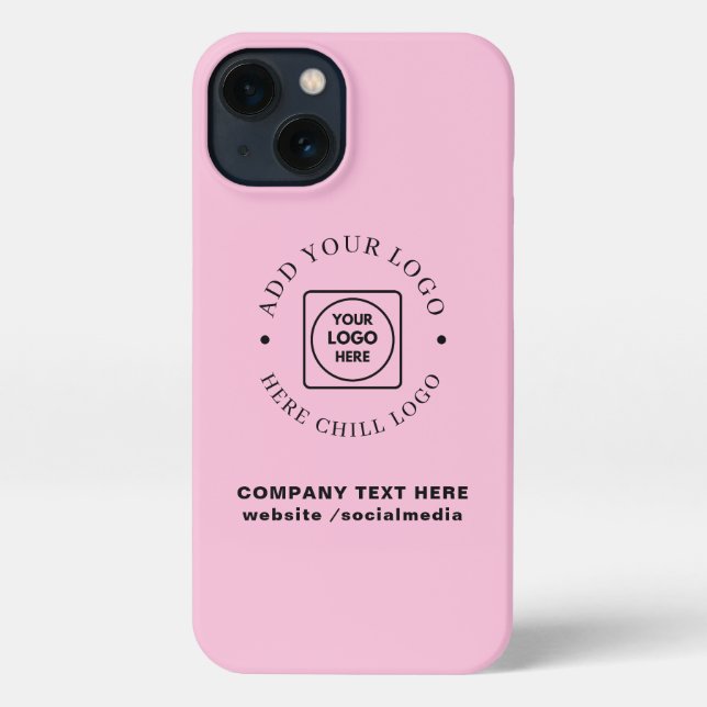 Coque iPhone Boîtier iPhone à dégradé de rose gold avec logo pe (Verso)