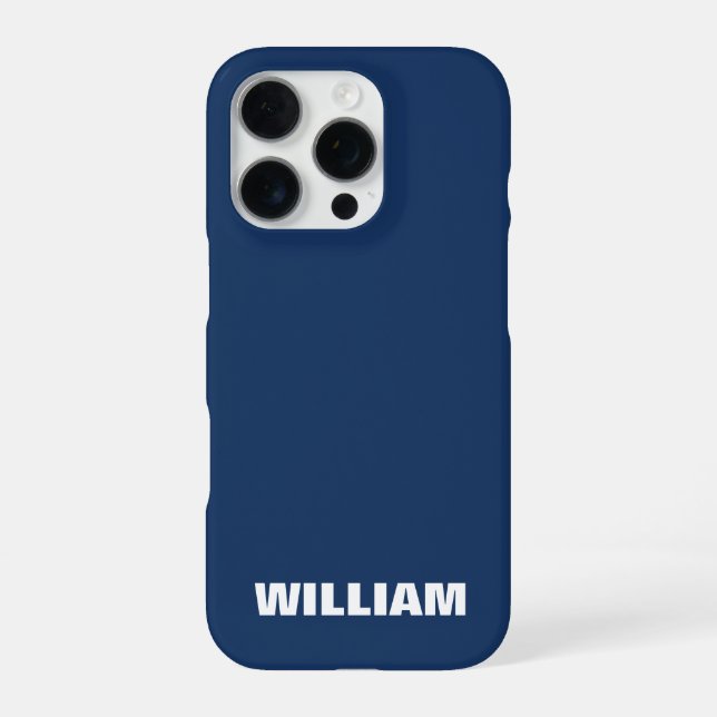 Coque iPhone Boîtier iPhone bleu pastel personnalisé avec perso (Verso)