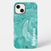Boîtier iPhone Case-Mate en marbre pailleté