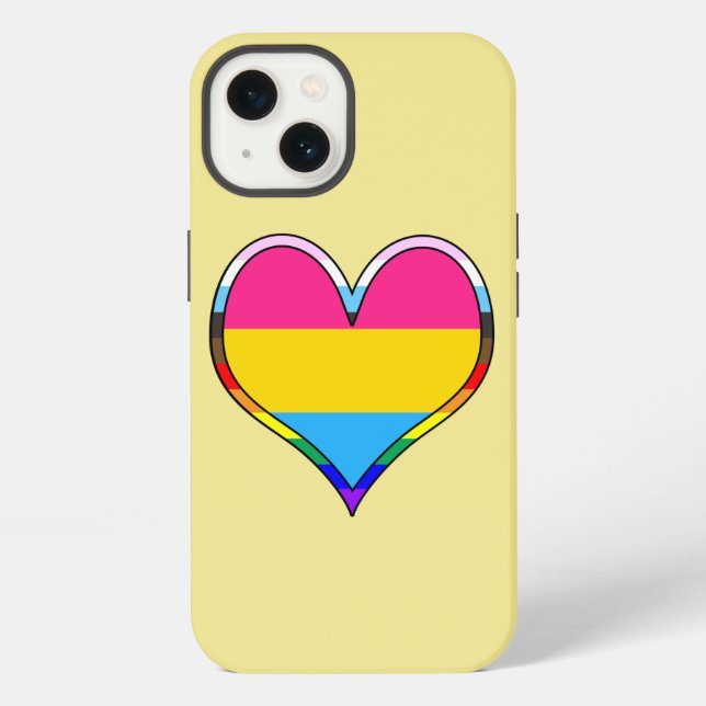 Coque iPhone Boîtier iPhone Case-Mate Pan Pride Heart (Verso)