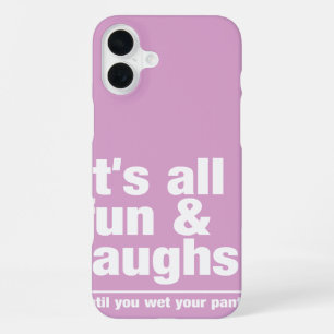 Coque iPhone 16 Plus Boîtier iPhone couleur personnalisée FUN & LAUGHS-