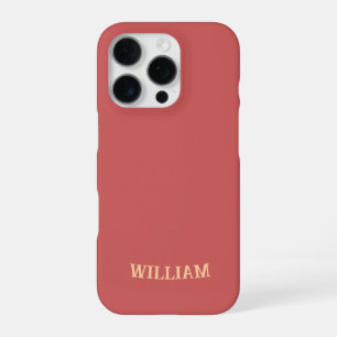 Coque iPhone 16 Pro Boîtier iPhone IndianRed personnalisé avec personn