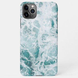 Coque iPhone 11Pro Max Boîtier téléphonique Blue Beach Waves