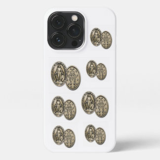 Etui iPhone 13 Pro Boîtier téléphonique de la Médaille miraculeuse