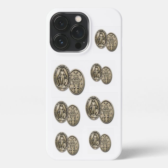 Coque iPhone Boîtier téléphonique de la Médaille miraculeuse (Verso)