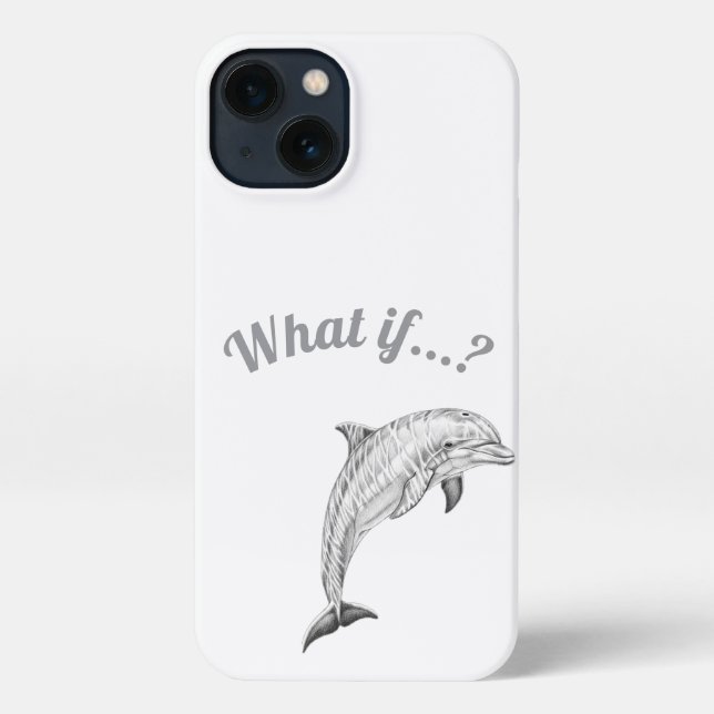 Coque iPhone Boîtier téléphonique Dolphin Côtier (Verso)