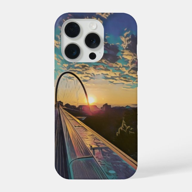 Coque iPhone Boîtier téléphonique du pont Sunset (Verso)