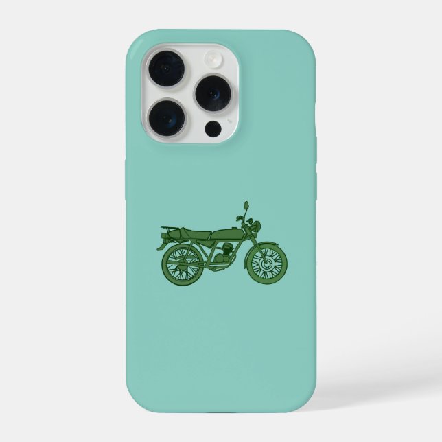 Coque iPhone Boîtier téléphonique moto vintage (Verso)