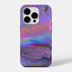 Coque Pour iPhone 14 Plus Boîtier téléphonique personnalisé Abstrait Opal Ag