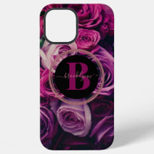 Boîtier téléphonique romantique monogramme