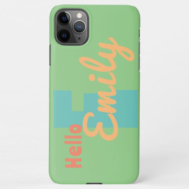 Coque iPhone Boîtier téléphonique sur mesure pour onogrammes -  (Dos)