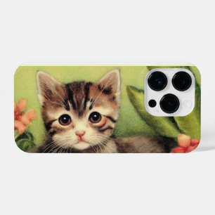 Coque Pour iPhone 14 Plus Boîtier téléphonique Vintage Sweet Kitten