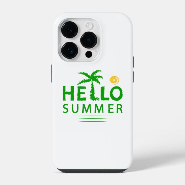Coque iPhone Bonjour été (Verso)