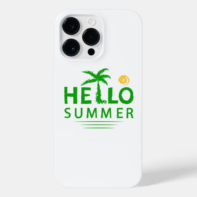 Coque iPhone Bonjour l'été (Verso)