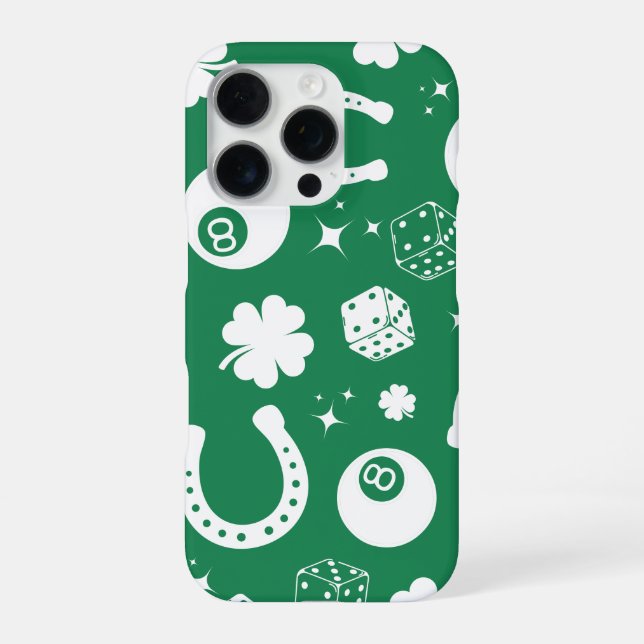 Coque iPhone Bonne chance Horseshoe Shamrock (Verso)