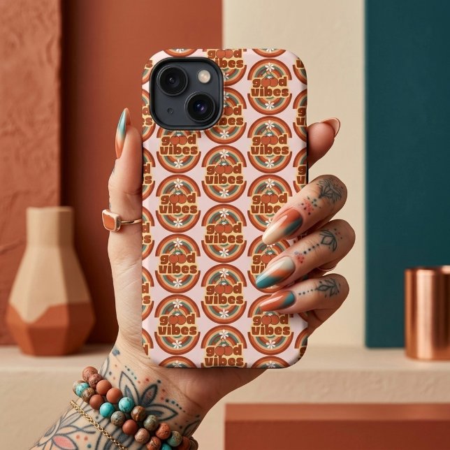 Coque iPhone Bonne Vibration (Créateur téléchargé)