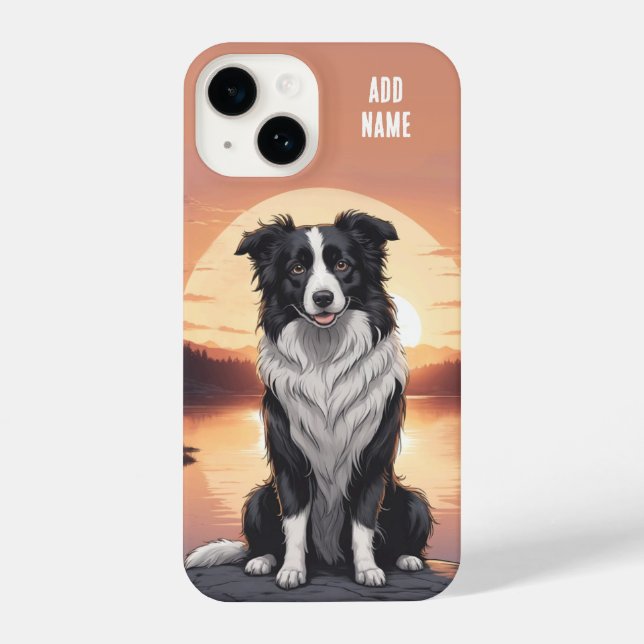 Coque iPhone Border Collie Dog (Verso)