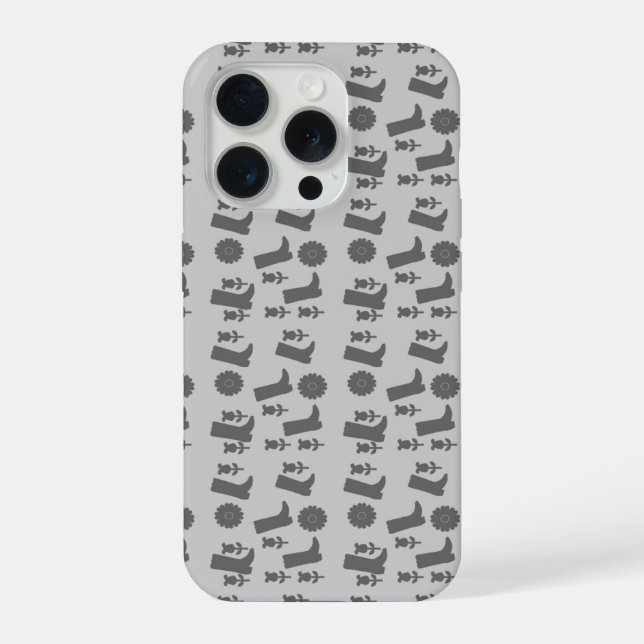Coque iPhone bottes grises (Verso)