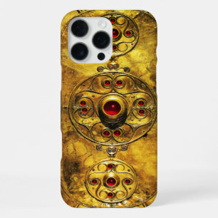 COQUE iPhone 16 PRO MAX BOUCLIER DE GUERRIER CELTIQUE ANTIQUE AVEC PIERRES