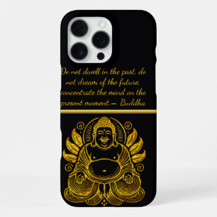 Coque iPhone 16 Pro Max Bouddha doré paisible