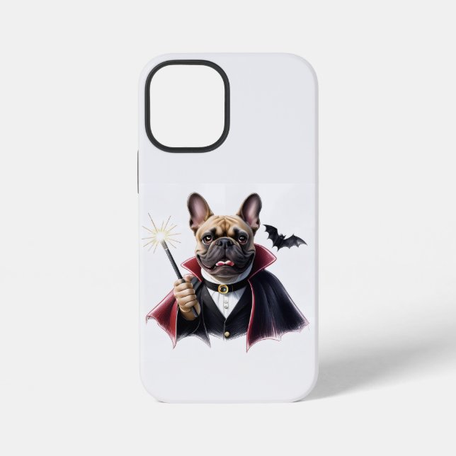 Coque iPhone Bouledogue français Halloween French Bulldog (Verso)