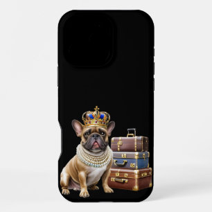 Coque iPhone 16 Pro Max Bouledogue français Princess French Bulldog