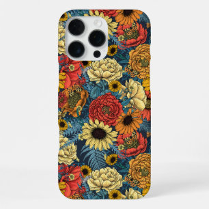 Coque iPhone 16 Pro Max Bouquet de fleurs - roses, pivoines, marguerites e