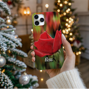 Coque iPhone 16 Pro Bouton de rose haute définition - Étui de téléphon