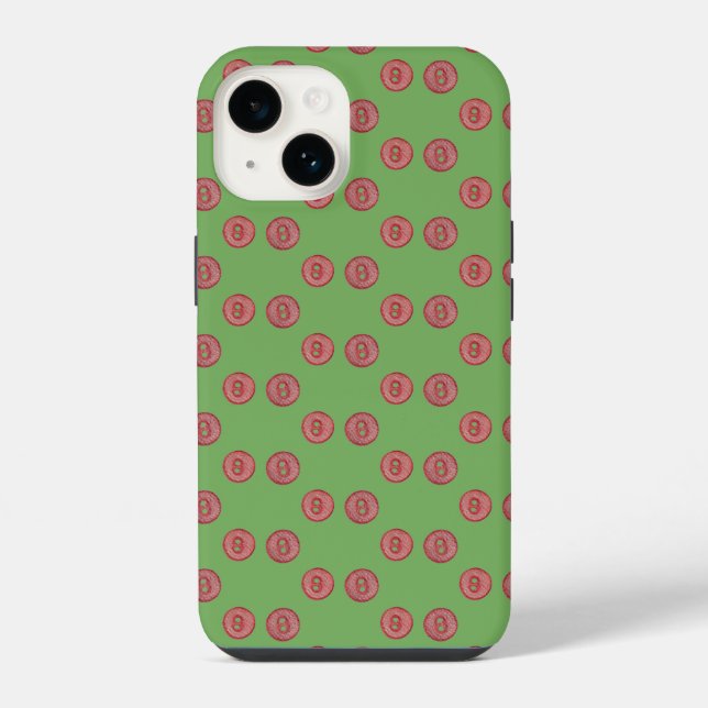Coque iPhone Boutons rouges mignons simples Coque-coque iphone  (Verso)