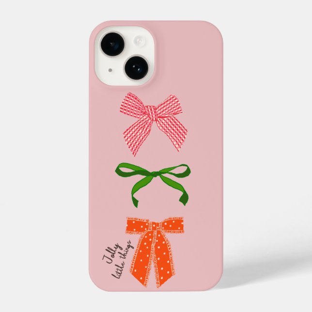 Coque iPhone Bow Jolly Little Things Christmas  (Verso)