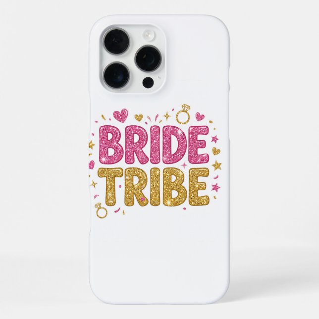 Coque iPhone Bride Tribe Glitter iPhone Case (Verso)