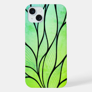 Bright Green Hues Creative Leave Motif