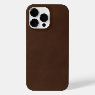 Coque Pour Pour iPhone 14 Pro Max Brown Leather Phone Case Classic Durable Stylish 